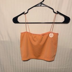 Seamless Coral Cami Cropped Top